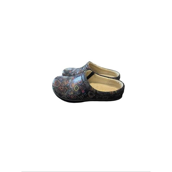 Alegria Womens Black KAY-7847 Kayla Professional Floral Print Clogs Mule Size 6. - Picture 5 of 10